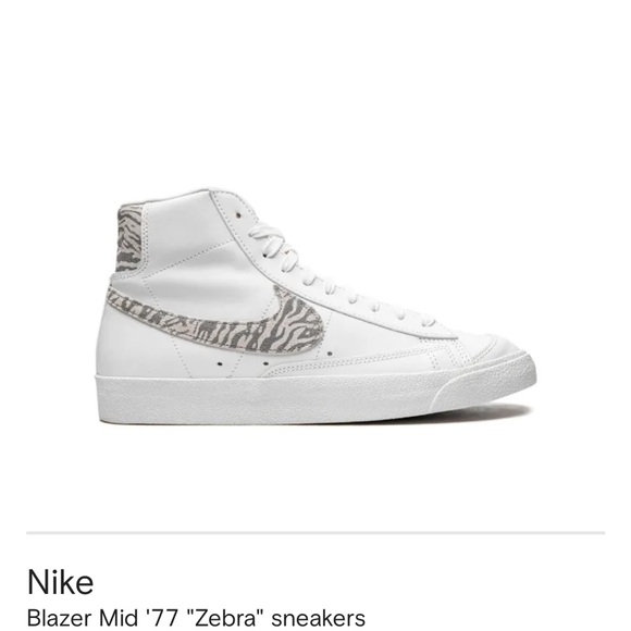 Nike Women’s Blazer Mid '77 Zebra Sneakers Size 8 - Picture 9 of 12